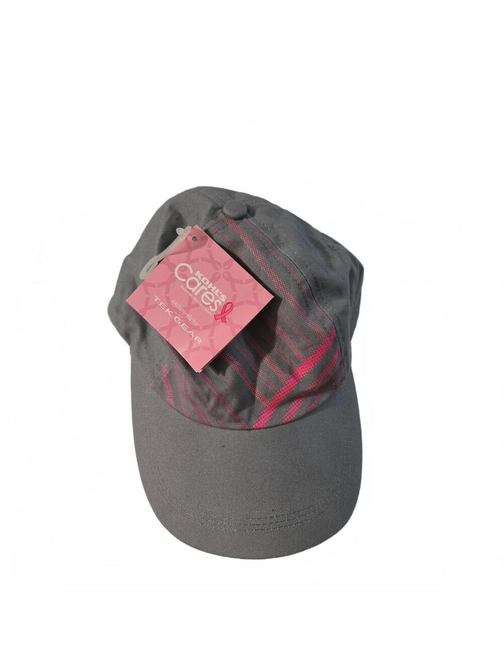 Tek Gear Women's Gray Breast Cancer Awareness Cap - New with Tags